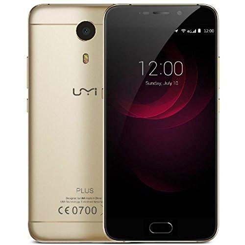 UMI PLUS smartphone Android 6.0 5,5 pollici 4G 2.5D Arc Helio P10 batteria Octa core 1.8GHz 4GB 13 MP Camera, Oro