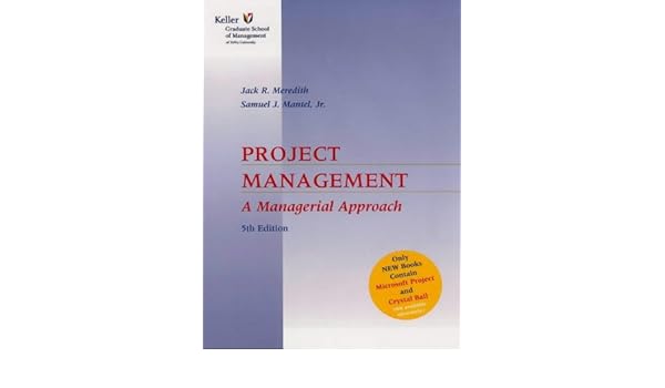 Devry Cover Version For Project Management 5e Amazon Co Uk Meredith Jack R Mantel Jr Samuel J 9780471450573 Books