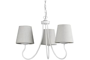 Onli - Lámpara de araña Margot con rosca E14, color arena, 45 (diámetro) x 100 (altura) cm