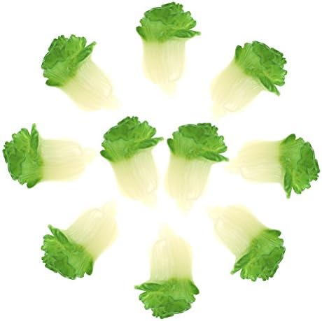 Towering Arrogant Tr DALU.A.F 10 PCS Mini Resin Cabbages Miniature Ornament Vegetables Bonsai Plant Pot Decorations Fairy Garden Dollhouse Accessory Micro Landscape Decor