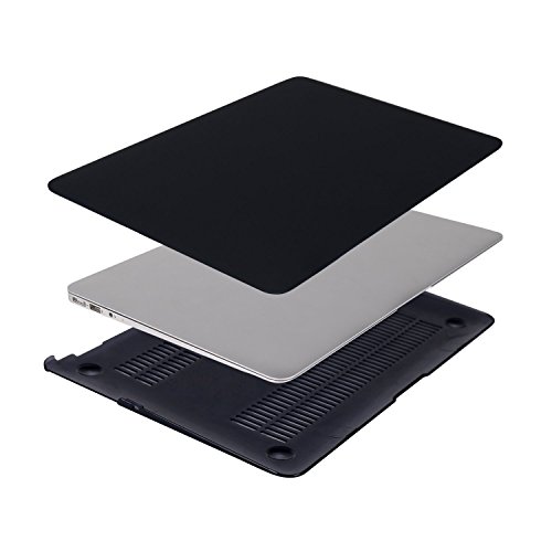 Vimay – Air 13-Zoll Plastik Hartschale für Apple MacBook Air 33,02 cm (13 Zoll), Modelle: A1369 und A1466, Schwarz - 6