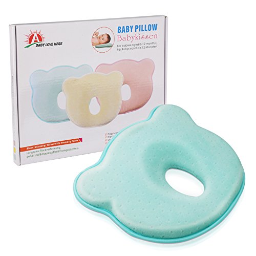 Baby Kissen für Memory Foam Baby-Kopfkissen – und Kopf Positionierer Hals Unterstützung verhindern Baby Flat Head (0–12 Monate) - 7