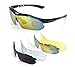 Produktbild Lypumso Outdoor Sport Brille Polarisiert Sonnenbrille Radbrille mit 5 wechselbare Linsen Multi- Funktion Brille für Skilaufen Golf Radfahren Laufen Angeln Baseball