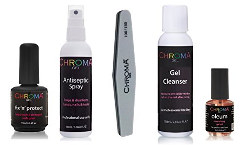 Chroma Gel Fix'n'Protect Nail Repair Treatment Kit