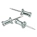 Produktbild Aluminum Head Push Pins, Aluminum, Silver, 1/2", 100/Box