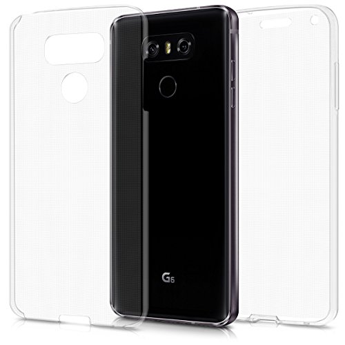 kwmobile Funda para LG G6 - Carcasa Completa  360  de  Silicona  para m  vil - Cover Doble  Transparente 