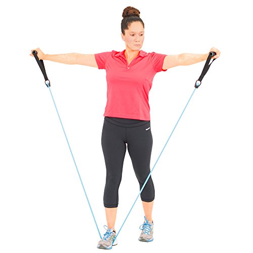 Spirit Resistance Tubing Set light – Expander, Fitnessband, 20lbs/9kg Tube, 2 Griffe - 3