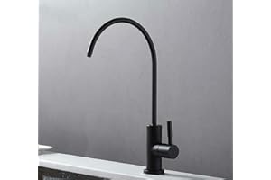 AQUA LOTUS Konstrukcja odwróconej osmozy kran armatura łuk - jednodrożny kran 1/4" czarny