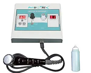 PHYSIOTREX Physio Solutions White ElectroTherapy Physiotherapy Mini Ultrasound/Ultrasonic Therapy Machine (MINI US) with 1 Year Warranty