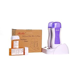 Belle Electric Roll on Double Wax Heater / Warmer for Depilatory Hair Removal + 2pcs 150g Honey Taste Wax Cartridge… - Image 2