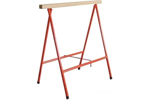 MONDELIN Tréteaux Pliants Professionnels 80 cm – Robustes et Légers – Charge 300 kg la Paire – Tréteaux Chantier, Atelier, Bricolage, Bois et Métal – Pliables et Faciles à Transporter