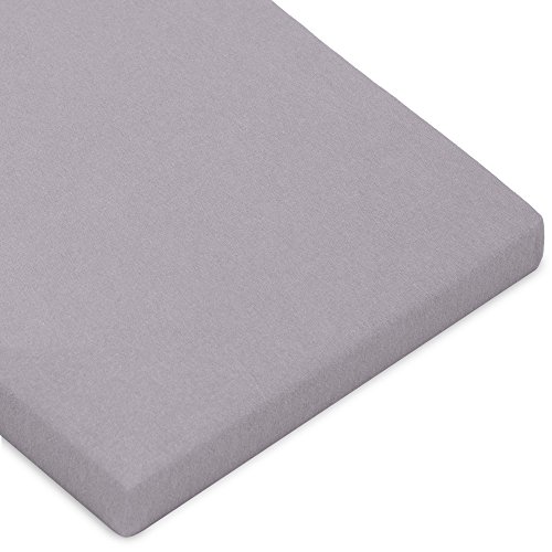 Spannbettlaken Mako-Baumwolle für Topper Matratzenauflage | viele Farben, viele Größen | 180 x 200 – 200 x 220 cm | Bettlaken mit Rundumgummi und Elastan | CelinaTex Casca 0004181 dunkel-grau - 2