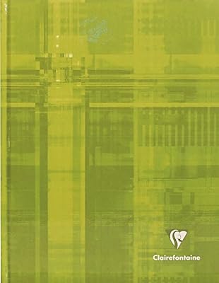 Clairefontaine 9842C Cahier broché rembordé rigide 192 pages petits carreaux couverture pelliculée 90 g 17 x 22 cm Couleur Aléatoire