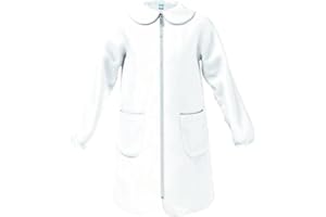 SIGGI GROUP Grembiule Scuola Elementare Bambina con Zip Senza Ricamo – Siggi 1969 – Colletto Staccabile – Taglie 5-15 Anni – Blu o Bianco – Made in Italy