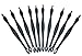 10 x Black Cuticle Pusher Trimmer Remover Manicure Pedicure Nail Art Tool