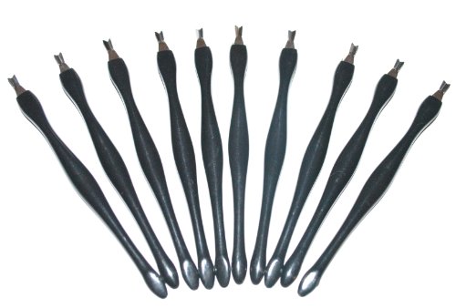 10 x Black Cuticle Pusher Trimmer Remover Manicure Pedicure Nail Art Tool