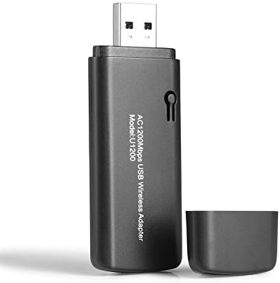 Wireless Network USB Adapter Nano High Gain LAN Card WIFI Dongle Antenna 600Mpbs Dual Band Desktop PC Laptop Windows XP Vista/7/8/10 Mac OS Linux (1200 Mbps USB 3.0)