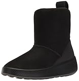 ecco winterschuhe gore tex herren Echtes Leder Ecco Damen UKIUK Schneestiefel, Schwarz (BLACK/BLACK51052), 39 EU
