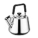 Produktbild Edelstahl Whistling Kettle (Mit Klappgriff Von Raditional Teekanne) Geeignet Für (Home Indoor Outdoor Camping Wandern Picknick)