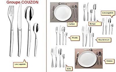 COUZON Ménagère COUZON 24 ou 48 pièces originalité et innovation de MadeInNature® (24 pièces, Jet lag de "Lou Laguiole" groupe COUZON)