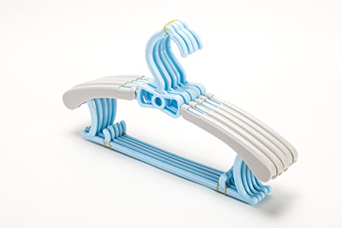 Tosnail Kinder Kleiderbügel 15 Stück, blau - 4