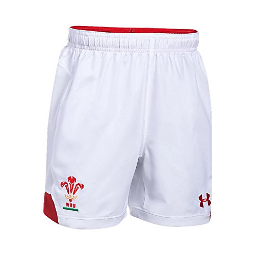 Under Armour 2018-2019 Wales Rugby Home WRU Supporters Shorts (White) - Kids