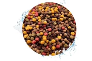 WARNICK´S TIERFUTTERSERVICE Warnick's Koifutter 8-Sorten-Mix mit Spirulina - 5 kg, 3 mm - Fischfutter für Koi & Zierfrische - schwimmfähig & gut verdaulich