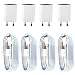 Produktbild i! [8in1] 4X Netzteil 5V 1A + 4X 1m USB Ladekabel Datenkabel Ladegerät Set kompatibel mit iPhone XS Max XR X 10 8 Plus 7 Plus 6S Plus 6 Plus 5S 5C 5 SE | iPad | iPod | Standard weiß