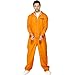 Produktbild NET TOYS Sträflingskostüm Kostüm Häftling Orange M 48/50 Häftlingskostüm Kostüm Sträfling Psycho Gefangener Ausbrecher Knasti Insasse Junggesellenabschied