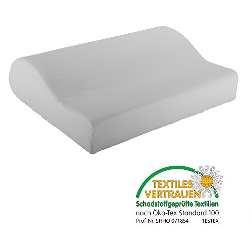 salosan HWS-Nackenstützkissen für optimale Kopfunterstützung und sehr angenehmes Schlafgefühl. Extrem bequemes Kopfkissen, Kissen, Nackenkissen aus Visco – Gelschaum - 4