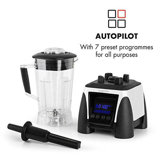 Klarstein • Herakles-8G-W • Standmixer • Power-Blender • Hochleistungsmixer • Smoothie Maker • 1800 Watt • BPA-frei • 38.000 Umdrehungen pro Minute • 2 Liter Volumen • 6 Edelstahlklingen • 7 Programme • LCD-Display • Zerkleinerer • Icecrusher • weiß - 4