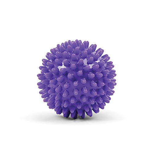 Fitness-Mad Bola de masaje de punta Spiky de Masaje, Unisex adulto, Púrpura, 7cm