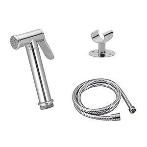 SCW Bath Fixer Toilet Health Faucet Full Brass Body Heavy Material Gun,Stand , Hose Pipe Kitchen Appliance Use Cleaning (1)