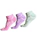 West Biking Coolmax Cut Fahrrad Socken Knöchel Frauen Running Race Socke Trekking Socken, Mädchen Damen, Pink/Purple/LightGreen