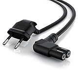 cable para conectar pc portatil a tv Denominación del modelo: Cable de conexión euro CSL (2 polos, acodado en ambos lados) | Para reproductores de vídeo y radiocasetes, reproductores de Blu-ray/CD/DVD, pantallas planas, radios, portátiles, afeitadoras, consolas de juego como PlayStation (p. ej., PS4) y Xbox One X/S | 303279