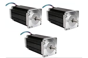 1 pz in regalo. ACT Motor GmbH, Nema23, motore passo-passo, 3 pz., 23HS2430 112mm 3Nm 3A φ8mm, 4 cavi