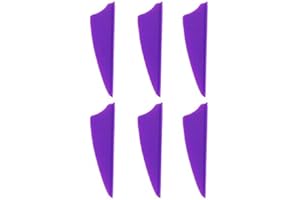 Mangobuy 100pcs 2" Shield Plastic Arrow TPU Fletching Vane Archery Bow For Hunting (purple)