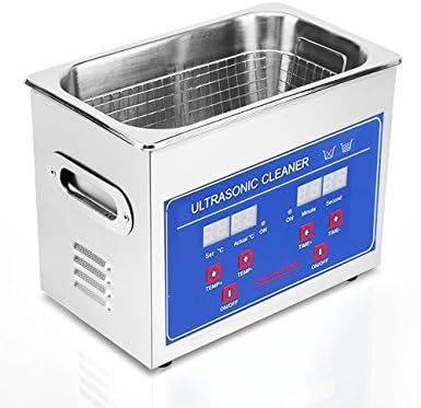Jakan Ultrasonic Cleaners Digital Timer for Cleaning Jewelry and Eyeglass 220V/40KHz 60W 0.6L stainless steel