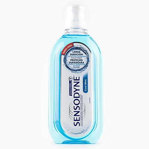 SENSODYNE Colutorio para dientes sensibles cool mint larga duración sin alcohol 500ml