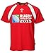 [Red, 0-6 Months] BABY BOYS GIRLS KIDS WALES WELSH OFFICIAL WRU 2015 RUGBY WORLD CUP TSHIRT W-004