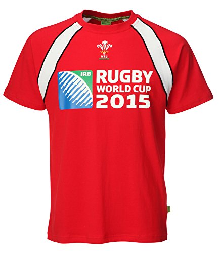 [Red, 1-2 Years] BABY BOYS GIRLS KIDS WALES WELSH OFFICIAL WRU 2015 RUGBY WORLD CUP TSHIRT W-004