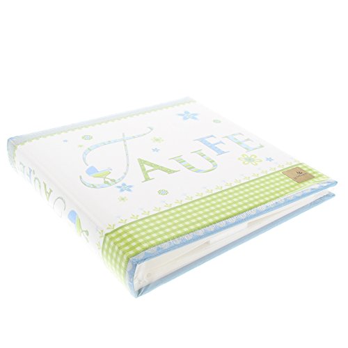 Goldbuch Taufalbum Lovely blau, 25×25 cm, 60 Seiten mit Pergamin, Leinen bedruckt, 24186 - 5