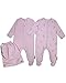 The Essential One - 2 Pack Baby Girl Floral Sleepsuits Babygrows - Pink - 6-9 Months - ESS150