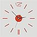 Produktbild Komo 16 Zoll moderne, minimalistische DIY mute 3D Kunst personalisierte creative Wohnzimmer abnehmbare dekorative Wand große Wanduhr mount, digitale Werkbank D, Orange