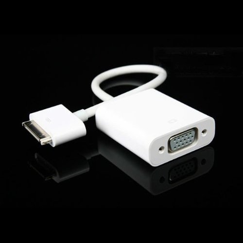 SODIAL (R) Dock Verbinder auf VGA-Adapter Video Kabel fuer Apple iPad 2 3 iPhone 4 3 – Weiss - 4