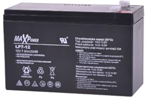 MAXPOWER Bat0402 12 V 7 Ah Agm żel akumulator motocykl skuter trawnik wózek golfowy