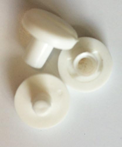 25 Post-Bound Plastic White Belt Screw Rivets Screw In 10 29