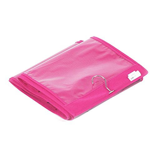 Chinatera 6 Fächer, groß, klar, Handtaschen-Organizer im Kleiderschrank aufhängen rose - 3