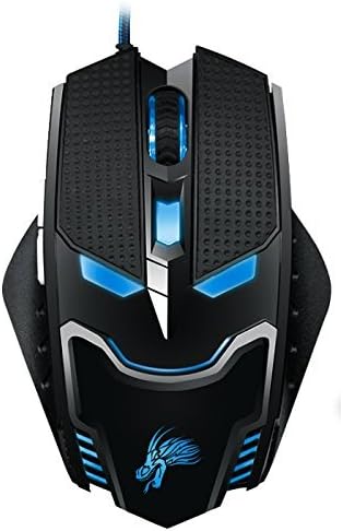 6D Keys 2400DPI USB Wired Gaming Mouse Support LED Backlit Display