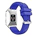 Produktbild Armband für Fitbit Ionic , FEITONG Silikon Uhrenarmband Zubehör Rad Pattern Sport Uhren Straps für Fitbit Ionic (140-210mm, Blau)
